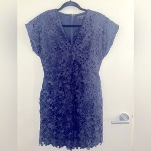 Banana Republic Navy Floral Dress